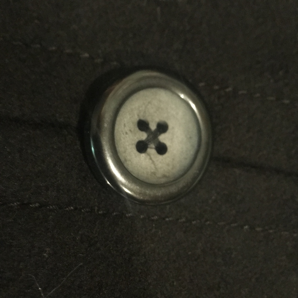 Mid Length Black Double Breasted Peacoat - Picture 6 of 6